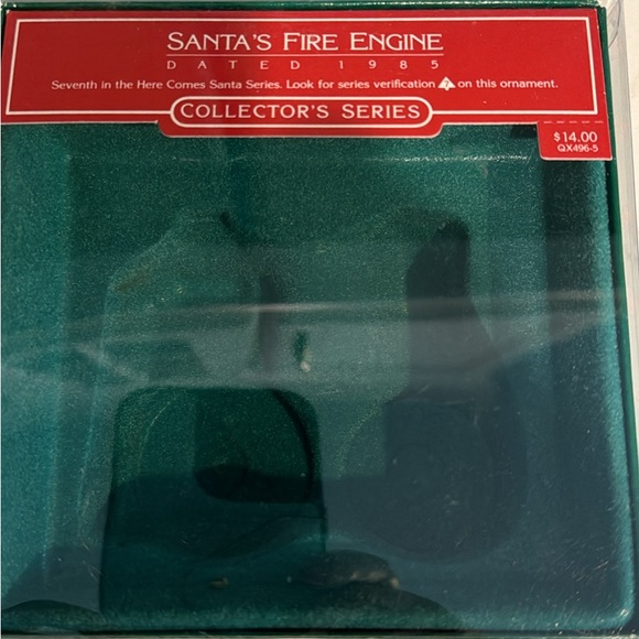 1985 Santa’s Fire Engine Hallmark Ornament Here Comes Santa series #7 - Picture 6 of 7